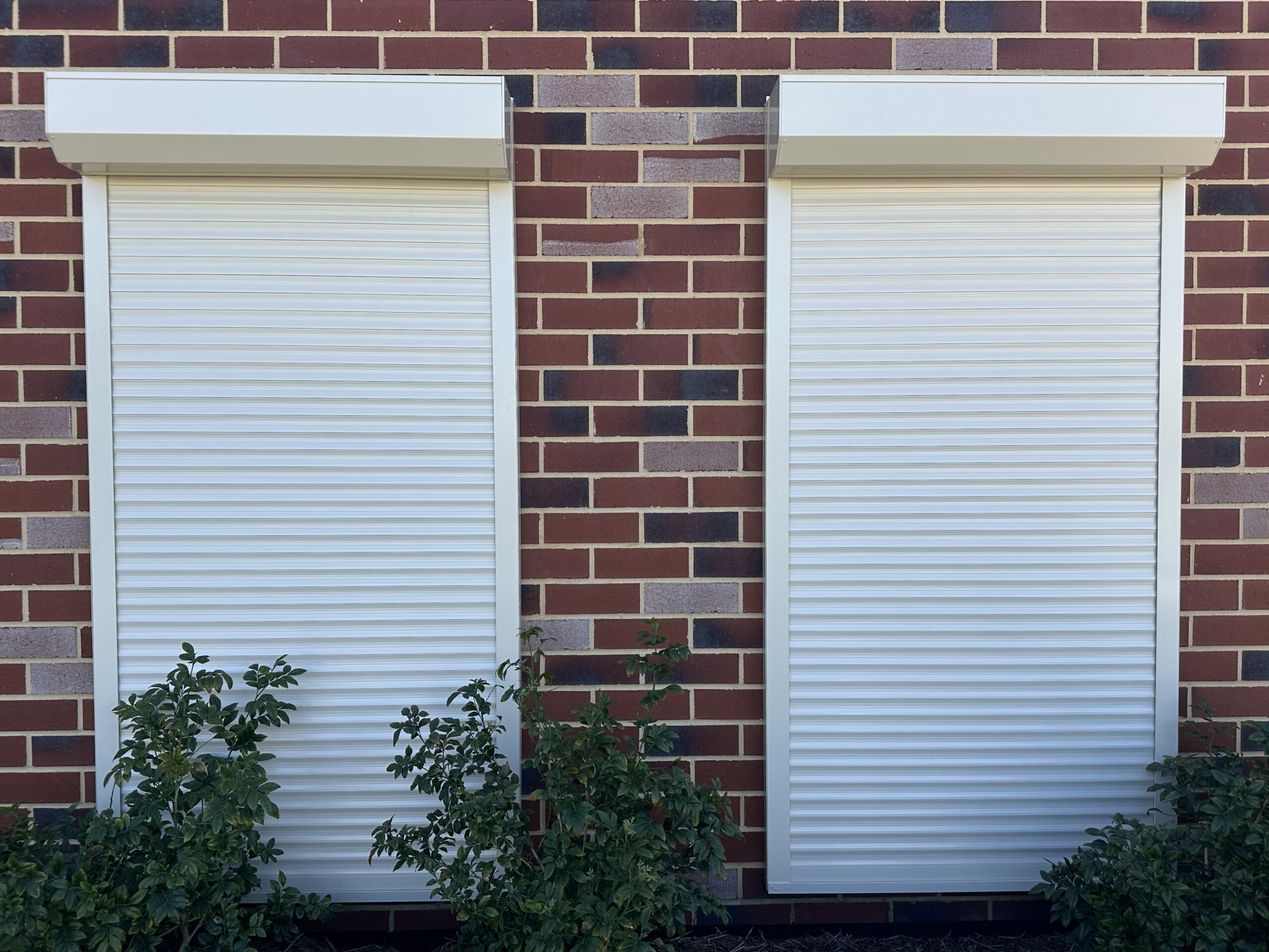 white roller shutter